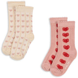 Konges Sløjd Heart Mix 2 Pack Heart Jaquard Strumpor