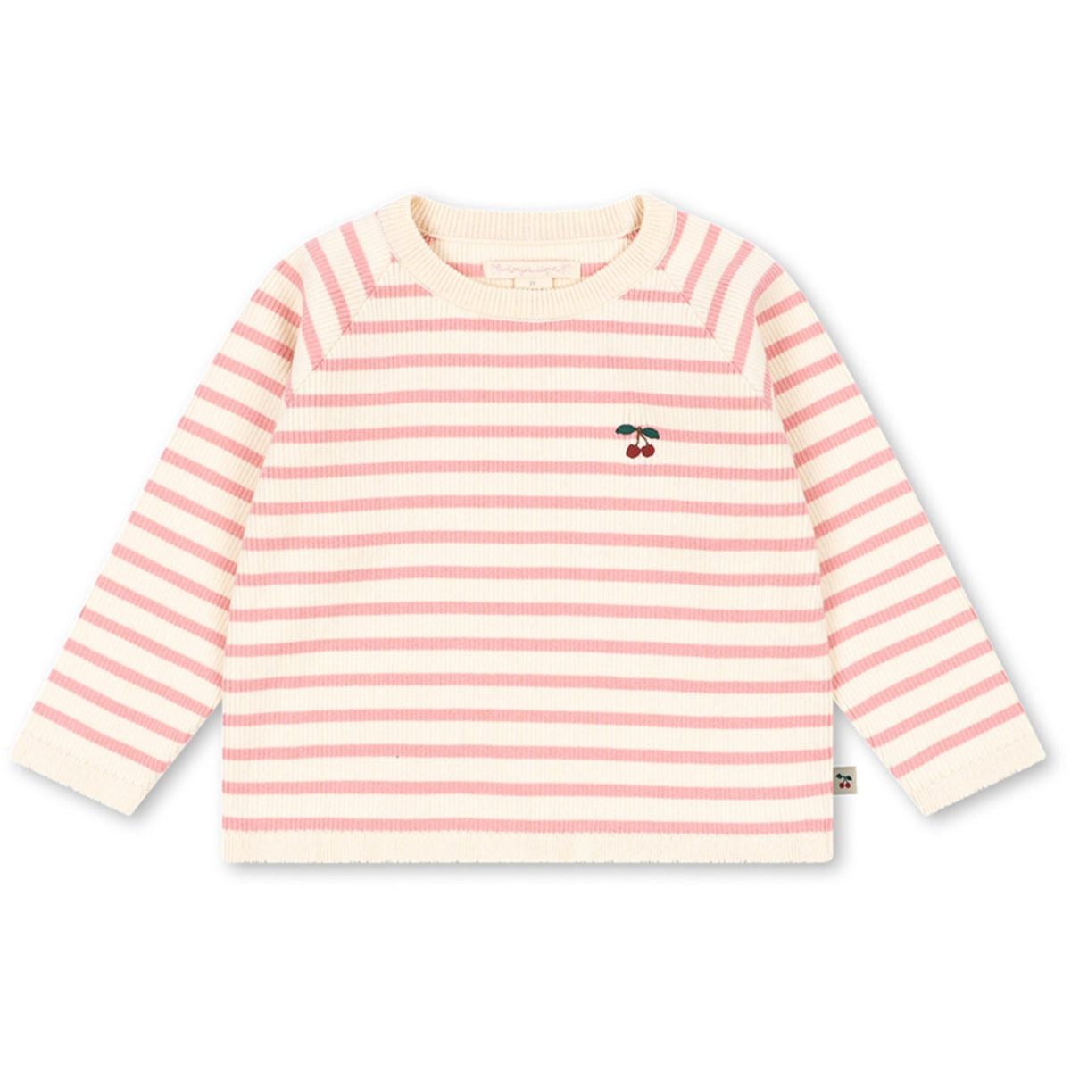 Konges Sløjd Peony Butter Stripe Buma Stickad Sweater Gots