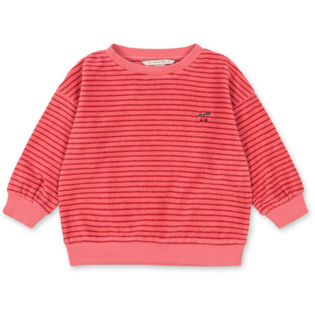 Konges Sløjd Cardinal Rose Stripe Itty Sweatshirt Gots