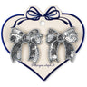Konges Sløjd Silver 2 Pack Paljet Rosett Hair Clip