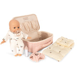 Konges Sløjd Pink Check Baby Docka Nursery Resväska