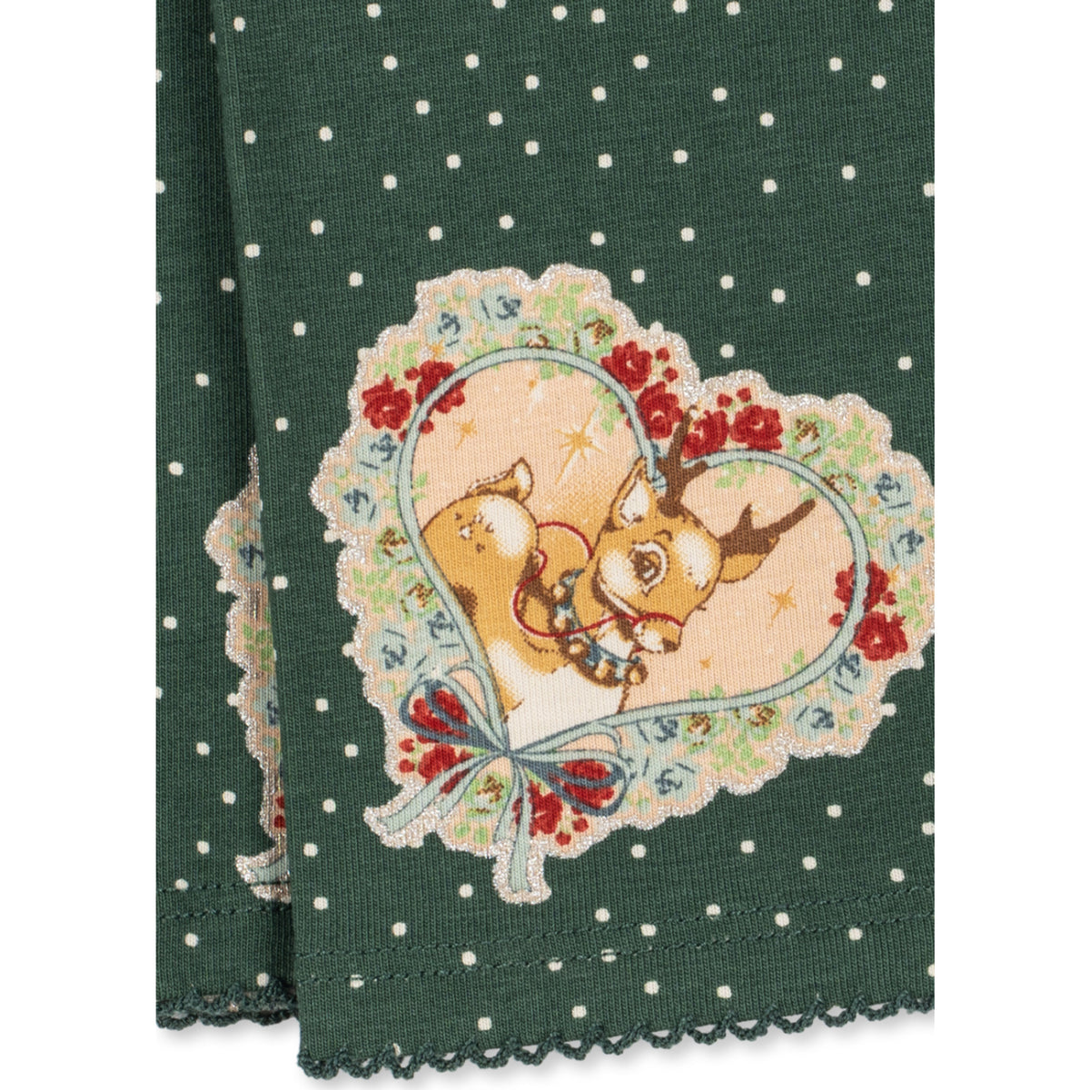 Konges Sløjd Deer Diary Green Basic Blouse/Pants Sett Gots