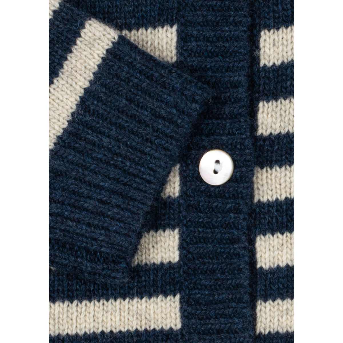 Konges Sløjd Blue Stripe Billi Stickad Cardigan
