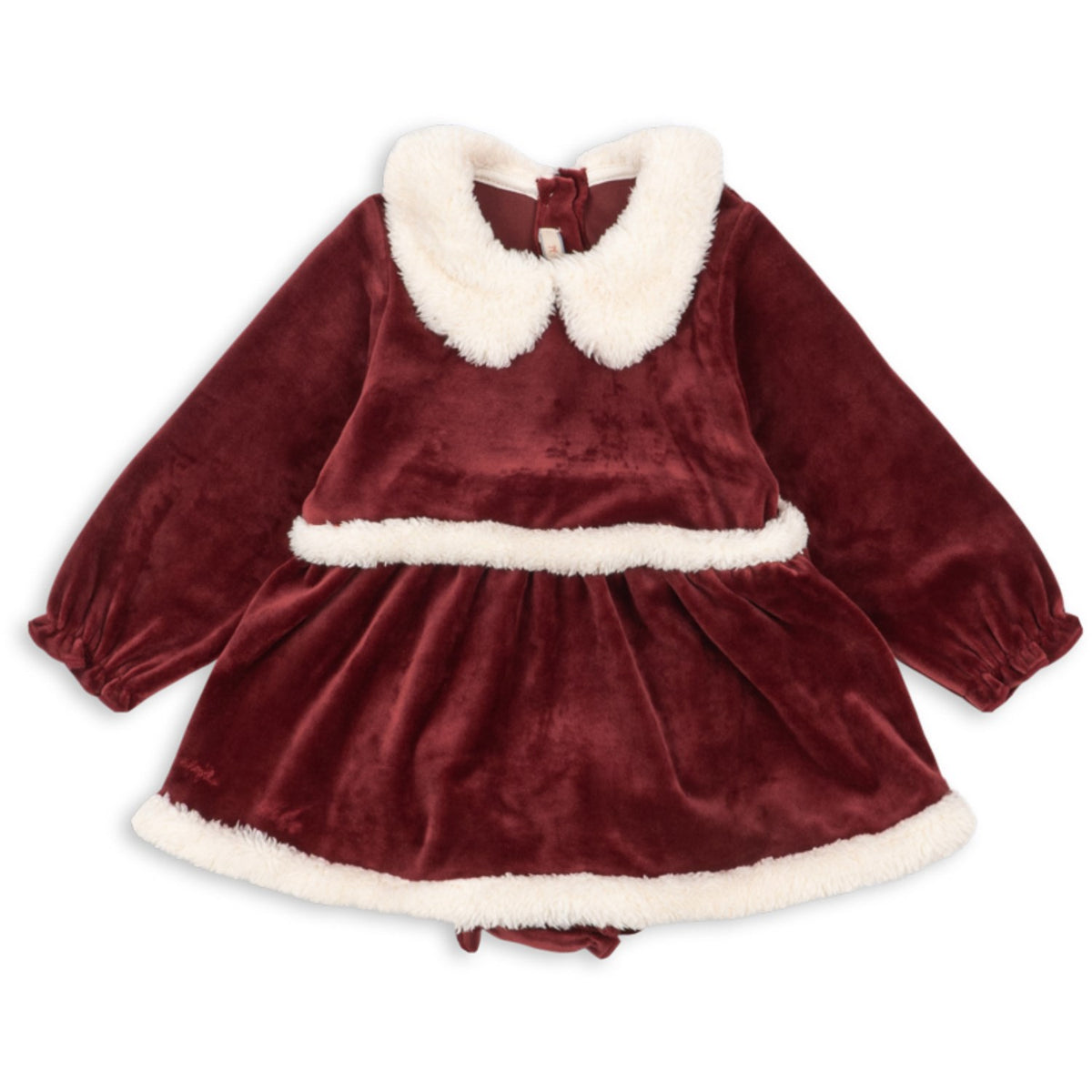 Konges Sløjd Red Dahlia Christmas Romper Klänning Grs