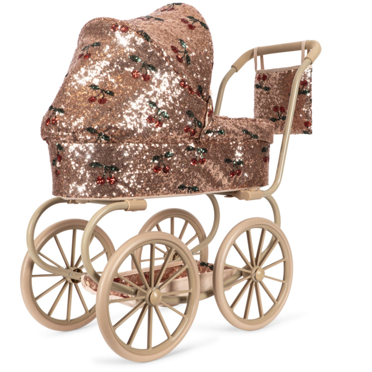 Konges Sløjd Cherry Sequin Sparkly Minnie Docka Sittvagnar