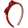 Konges Sløjd Red Glitter Sammet Rosett Hairbrace