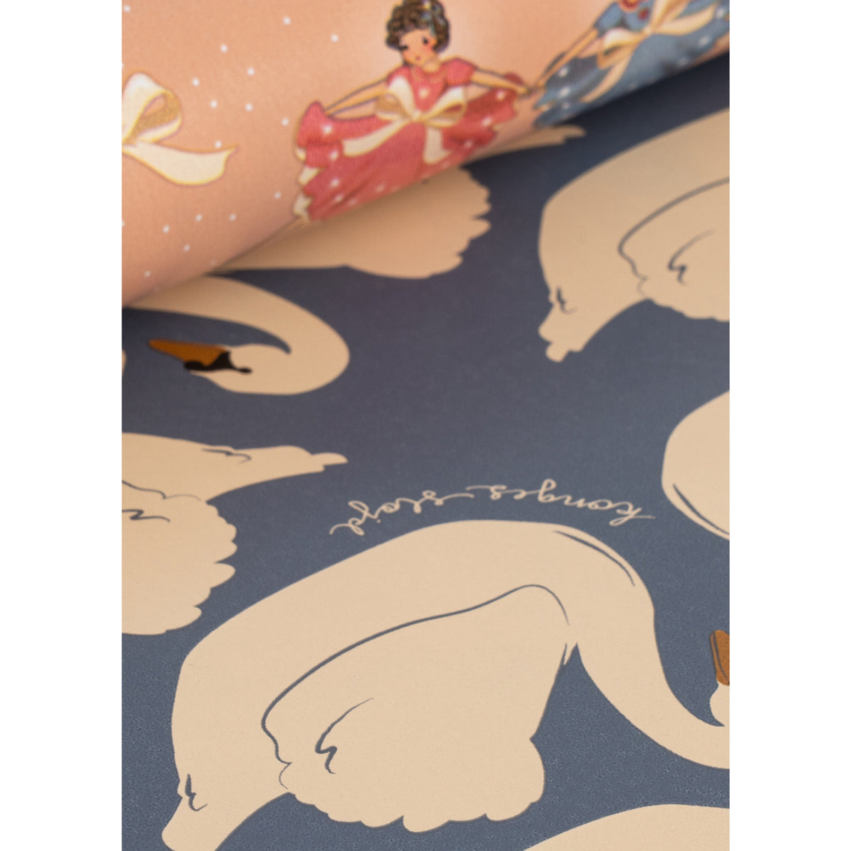 Konges Sløjd Bow Ballerina Blush Wrapping Paper