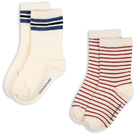 Konges Sløjd Off White 2 Pack Act Strumpor