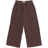 brunobruno nation Marron Plum Check Francis Seersucker Byxor