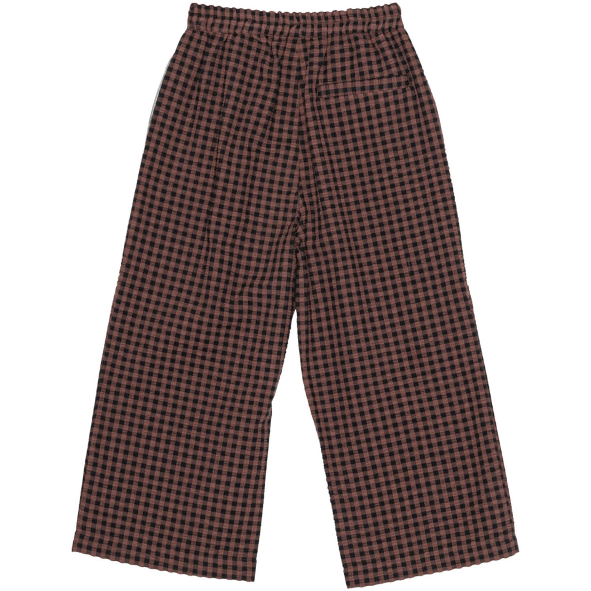brunobruno nation Marron Plum Check Francis Seersucker Byxor
