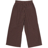 brunobruno nation Marron Plum Check Francis Seersucker Byxor