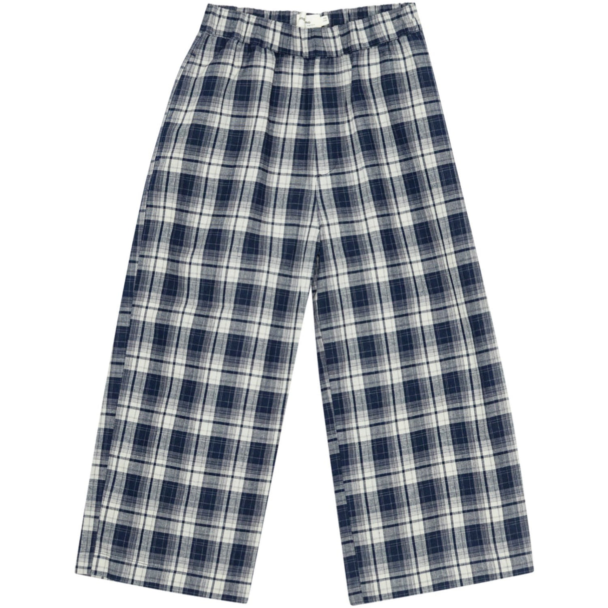 brunobruno nation Mood Indigo Blue Check Francis Navy Check Byxor