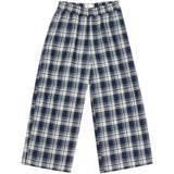 brunobruno nation Mood Indigo Blue Check Francis Navy Check Byxor