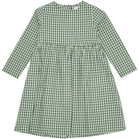 brunobruno nation Myrtle Green Check Vita Check Klänning
