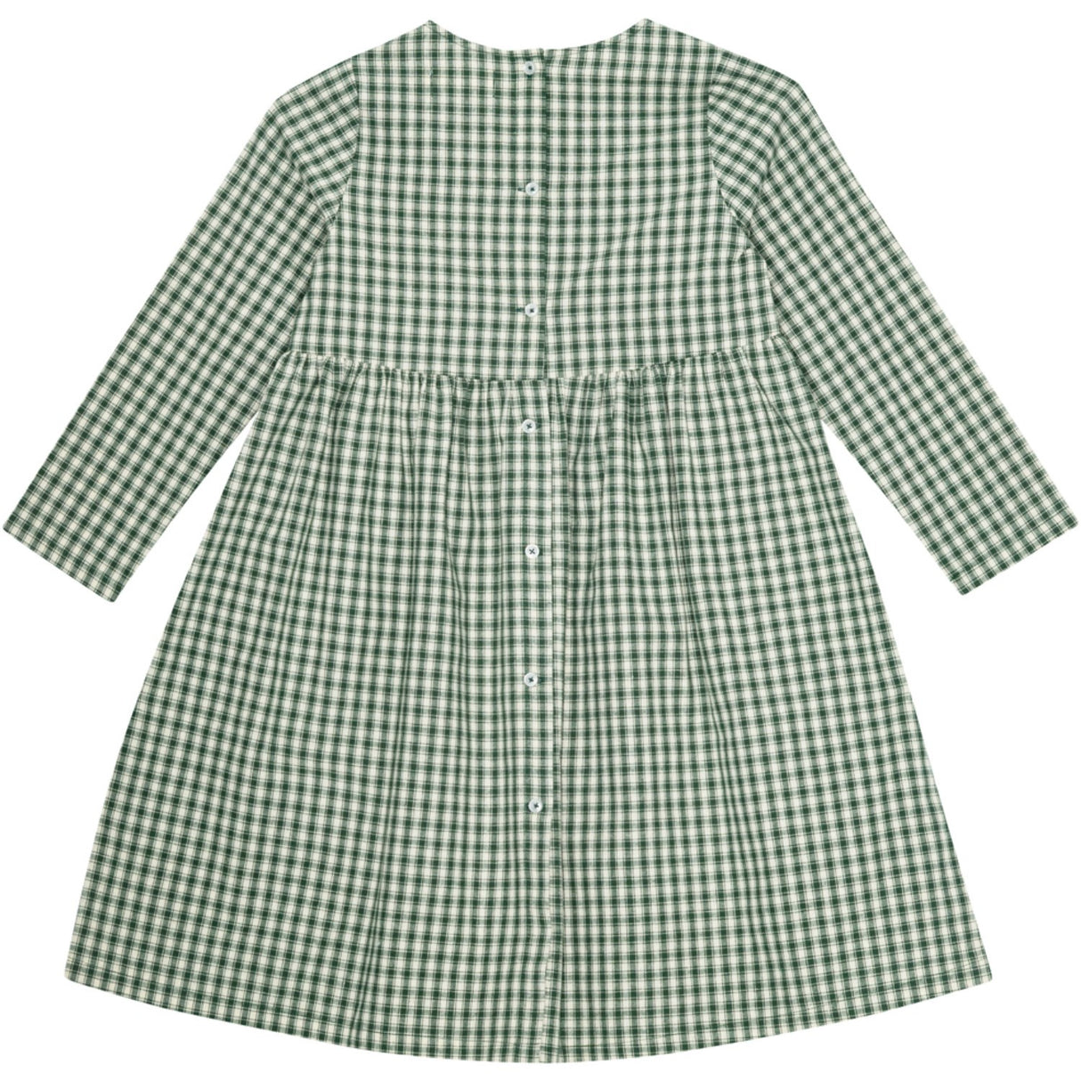 brunobruno nation Myrtle Green Check Vita Check Klänning