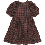brunobruno nation Marron Plum Check Alva Klänning