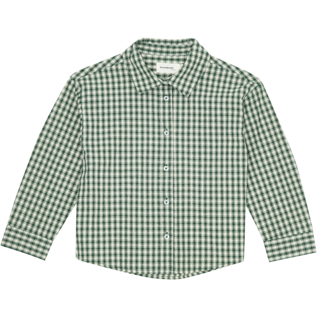 brunobruno nation Myrtle Green Check Nohrla Check Skjorta
