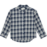 brunobruno nation Mood Indigo Blue Check Virgil Navy Check Skjorta