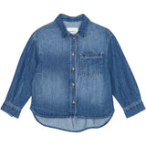 brunobruno nation Mid Blue Denim Ina Denim Skjorta