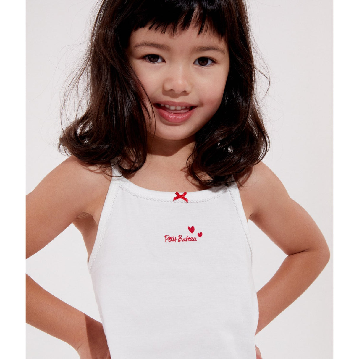 Petit Bateau Hearts Chemise Topp 2-Pack