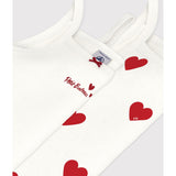Petit Bateau Hearts Chemise Topp 2-Pack