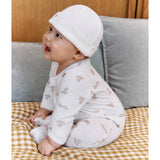 Petit Bateau MARSHMALLOW/BRUN Sleepsuit