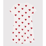 Petit Bateau MARSHMALLOW/TERKUIT Kort Ärmar Klänning