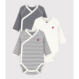 Petit Bateau Navy/White 3-pack Body
