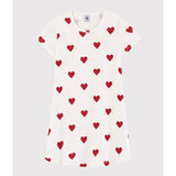 Petit Bateau MARSHMALLOW/TERKUIT Kort Ärmar Klänning