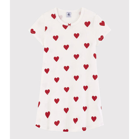 Petit Bateau MARSHMALLOW/TERKUIT Kort Ärmar Klänning