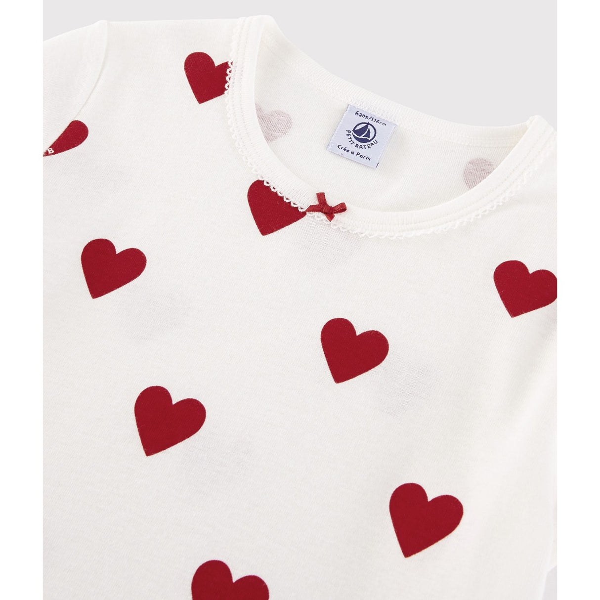 Petit Bateau MARSHMALLOW/TERKUIT Kort Ärmar Klänning