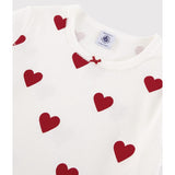 Petit Bateau MARSHMALLOW/TERKUIT Kort Ärmar Klänning