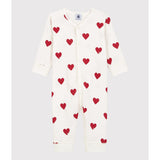 Petit Bateau MARSHMALLOW/TERKUIT Footless Sleepsuit