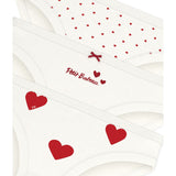 Petit Bateau Hearts Trosor 3-pack