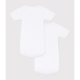 Petit Bateau White 2-pack Kortärmad Body