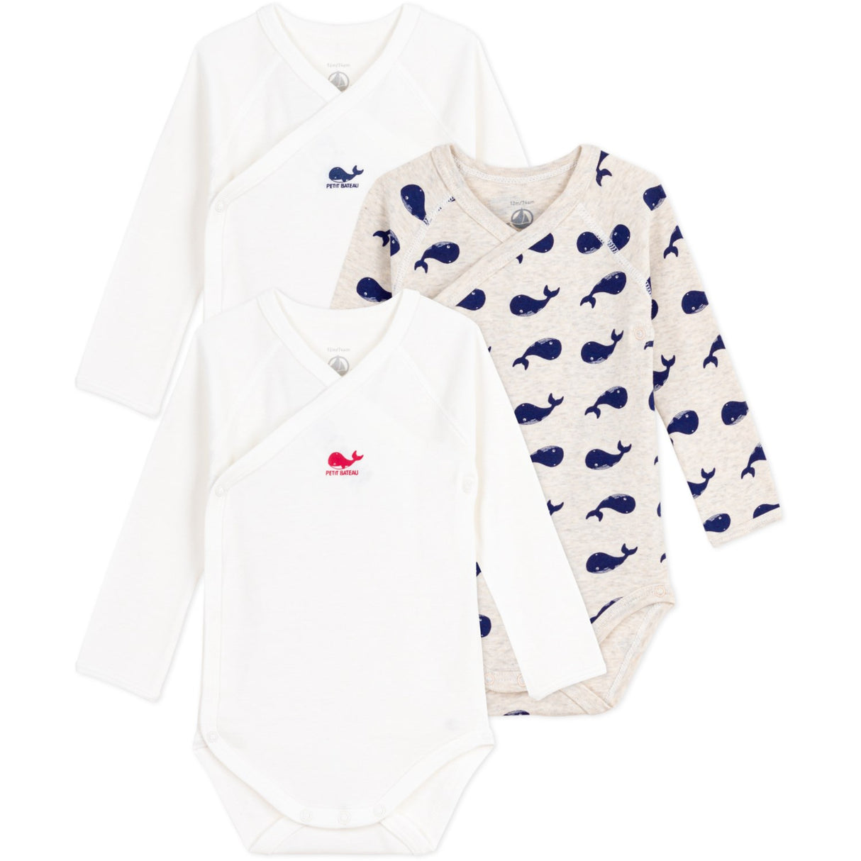 Petit Bateau Montelimar/Medieval Body 3-Pack