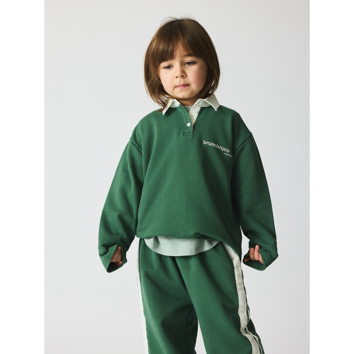 brunobruno nation Myrtle Green Dana Pikétröja Sweatshirt Nb