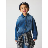 brunobruno nation Mid Blue Denim Ina Denim Skjorta