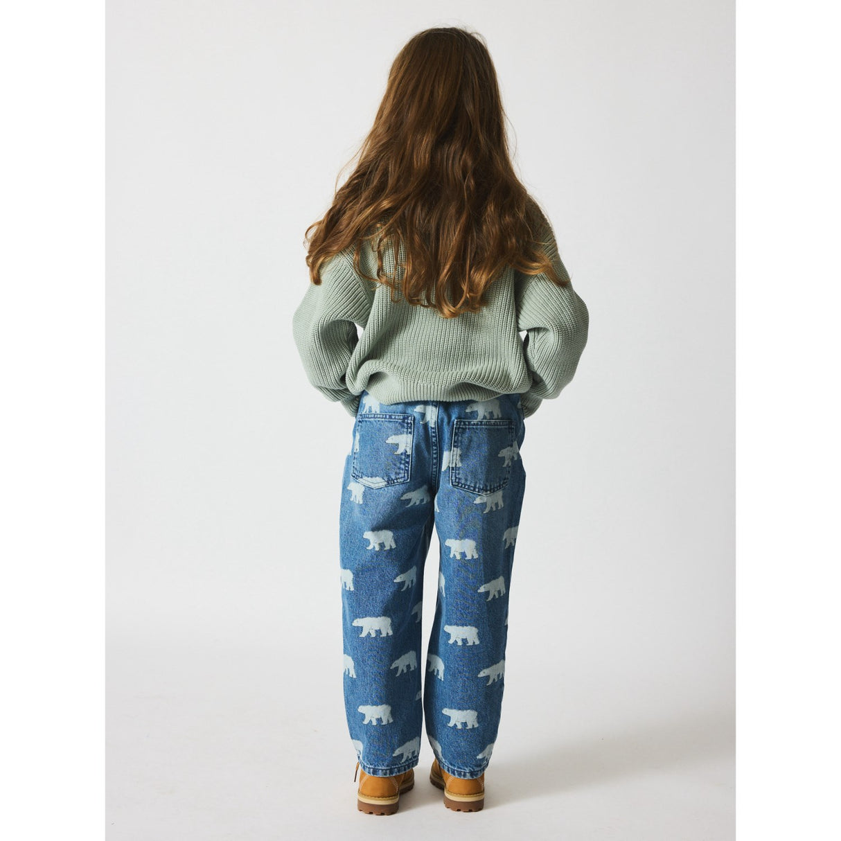 brunobruno nation Aqua Gray Sienna Sweater
