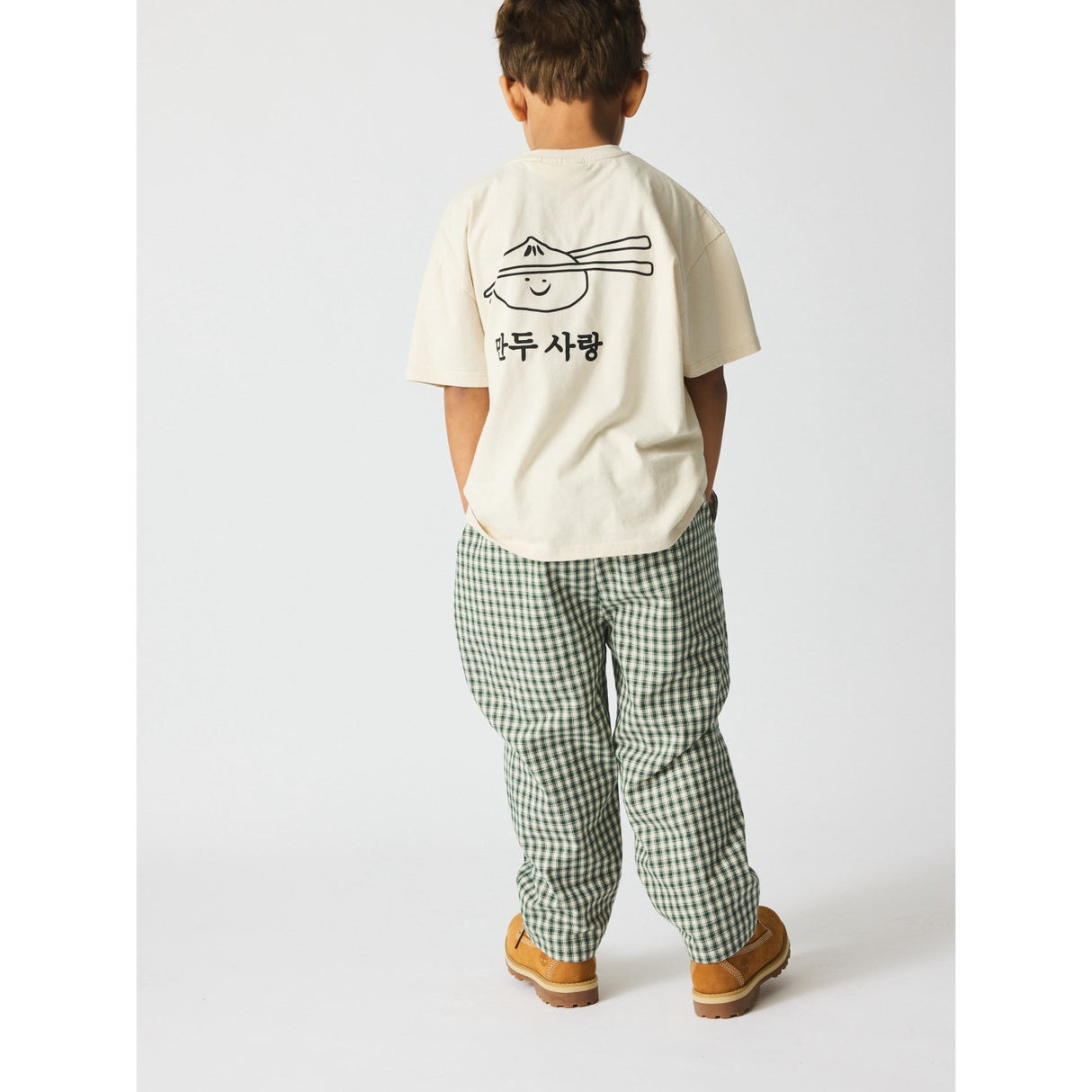 brunobruno nation Myrtle Green Check Dora Check Byxor