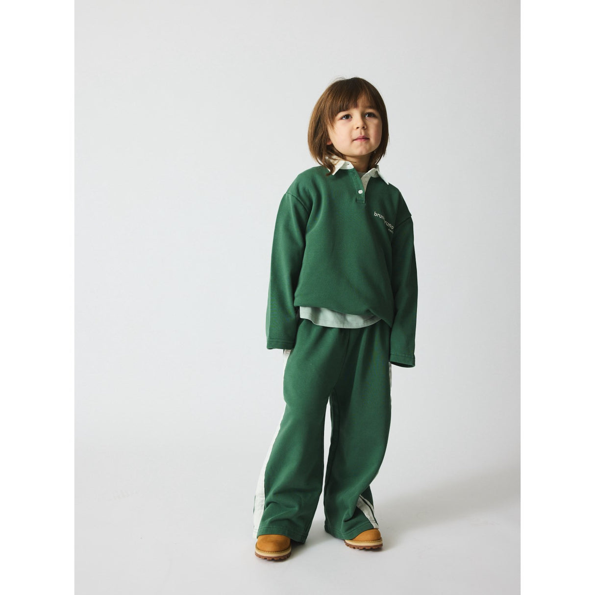 brunobruno nation Myrtle Green Francis Stripe Sweat Byxor Nb