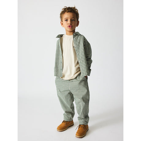 brunobruno nation Myrtle Green Check Nohrla Check Skjorta