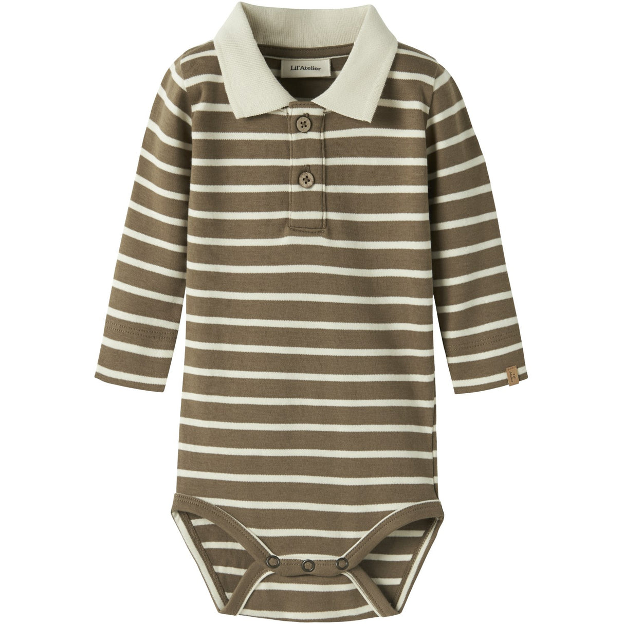 Lil'Atelier Kangaroo Turtledove Nbmlimia Ls Pikétröja Body Lil