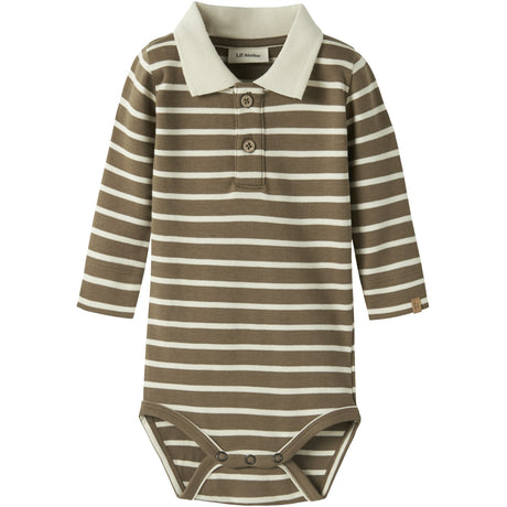 Lil'Atelier Kangaroo Turtledove Nbmlimia Ls Pikétröja Body Lil
