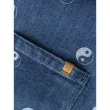 Lil'Atelier Dark Blue Denim Nmmlivo Ls Loose Dnm Skjorta 2001-Se Lil