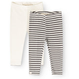 That's Mine Dark Grey Stripe Jia Leggings 2-Pack