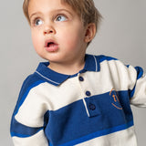 That's Mine Blue Stripe Vagnar Sweater