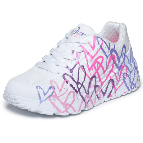 Skechers White JGoldcrown: UNO Lite - Metallic Joy