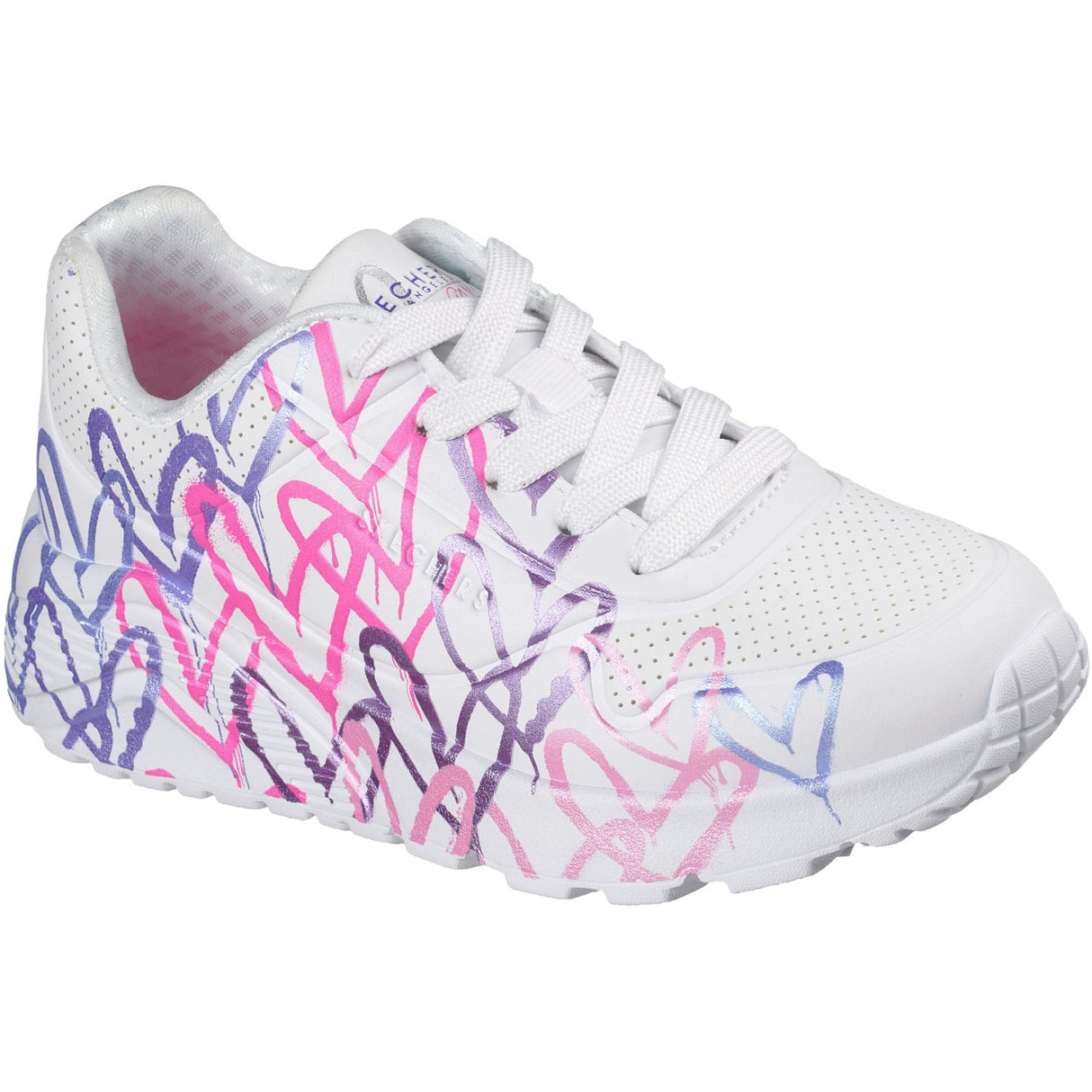 Skechers White JGoldcrown: UNO Lite - Metallic Joy
