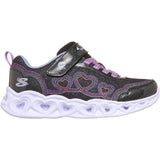 Skechers Black Heart Lights